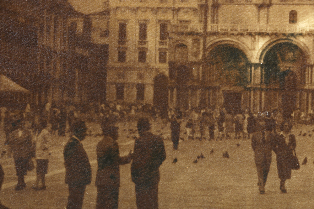 Diana Duncan Holmes Hand-Tinted Photograph "Piazza San Marco"