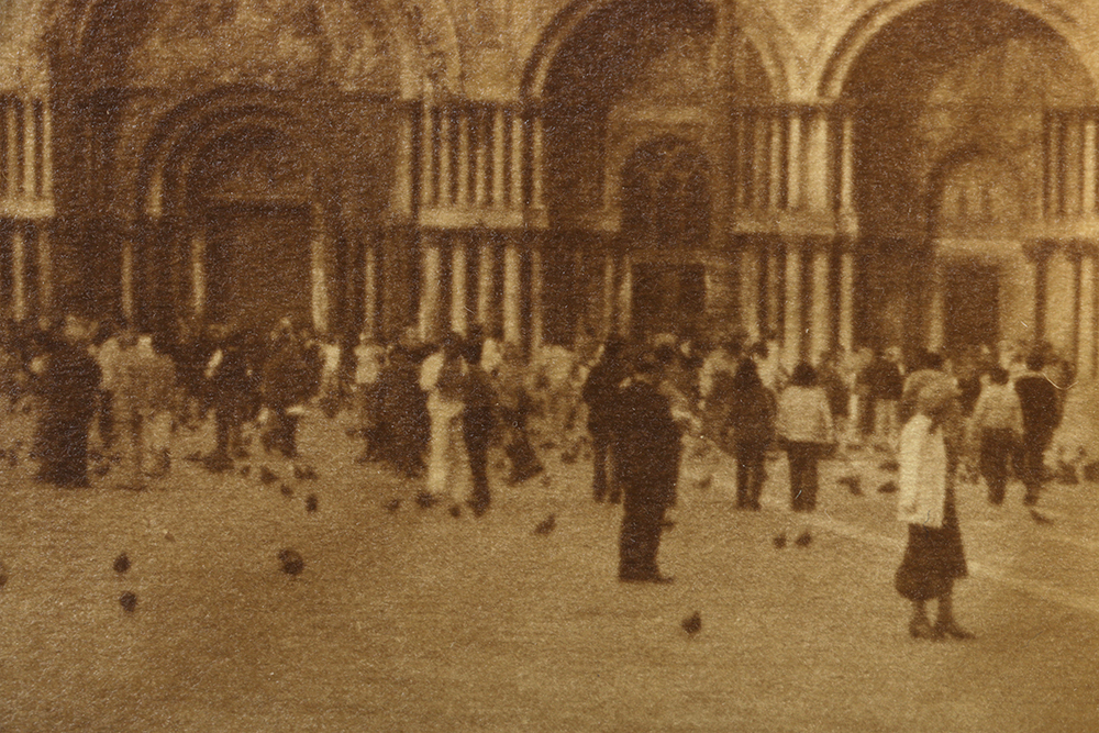 Diana Duncan Holmes Hand-Tinted Photograph "Piazza San Marco"