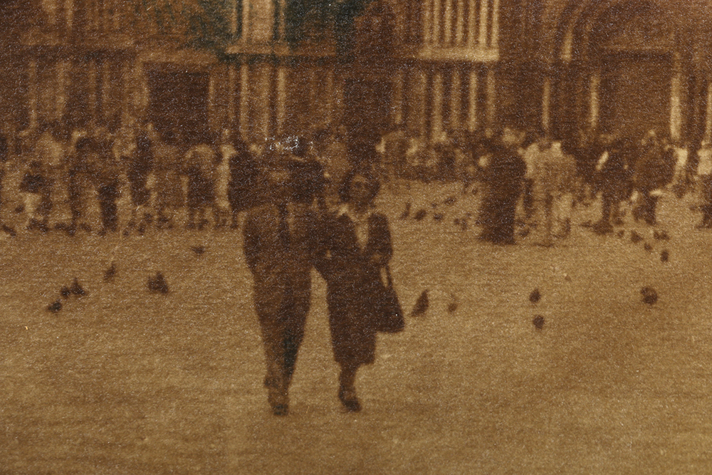 Diana Duncan Holmes Hand-Tinted Photograph "Piazza San Marco"