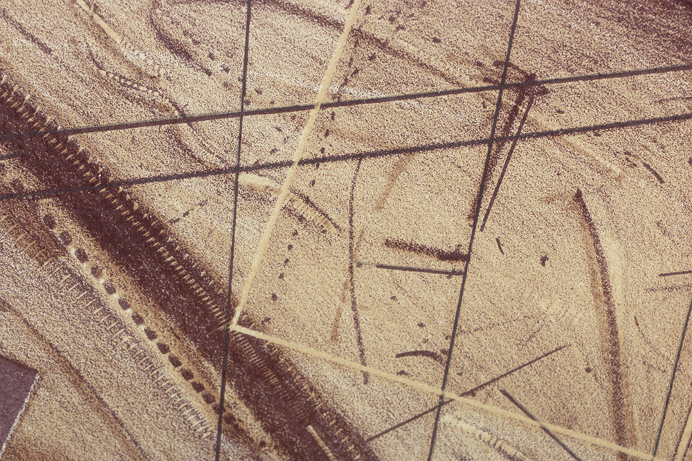 Tony Rubey Color Lithograph "Untitled; Domestic Scene"