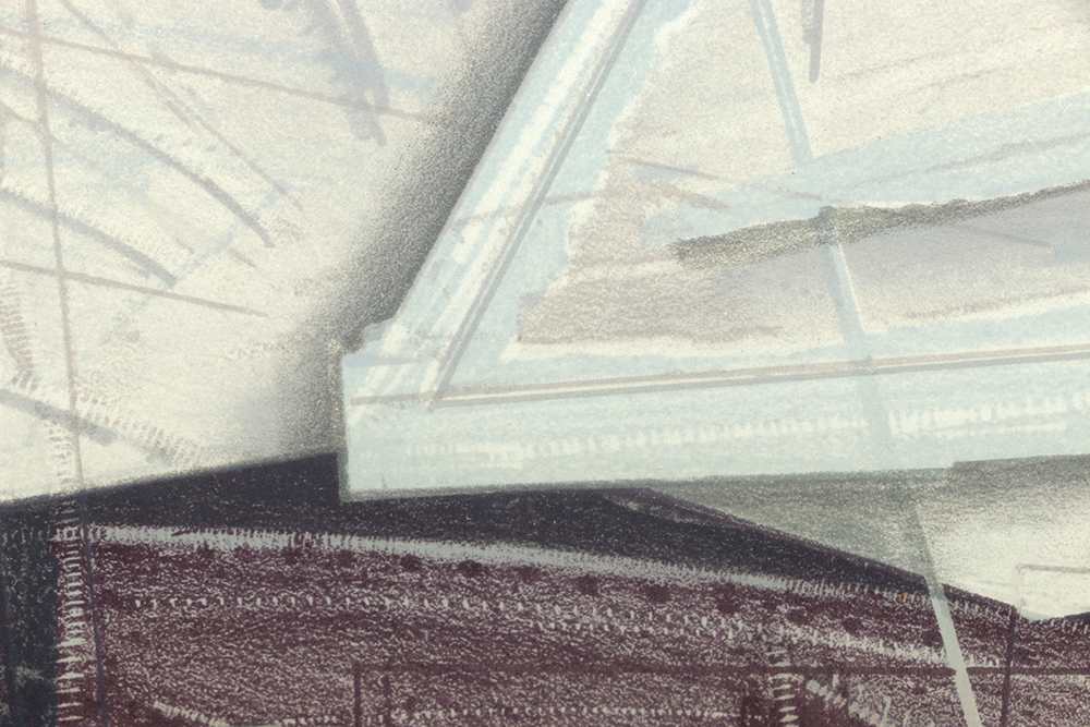 Tony Rubey Color Lithograph "Untitled; Domestic Scene"