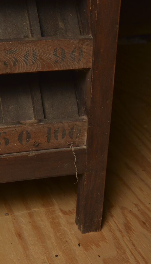 Antique Wooden Carnival Game With Cast Iron Frog