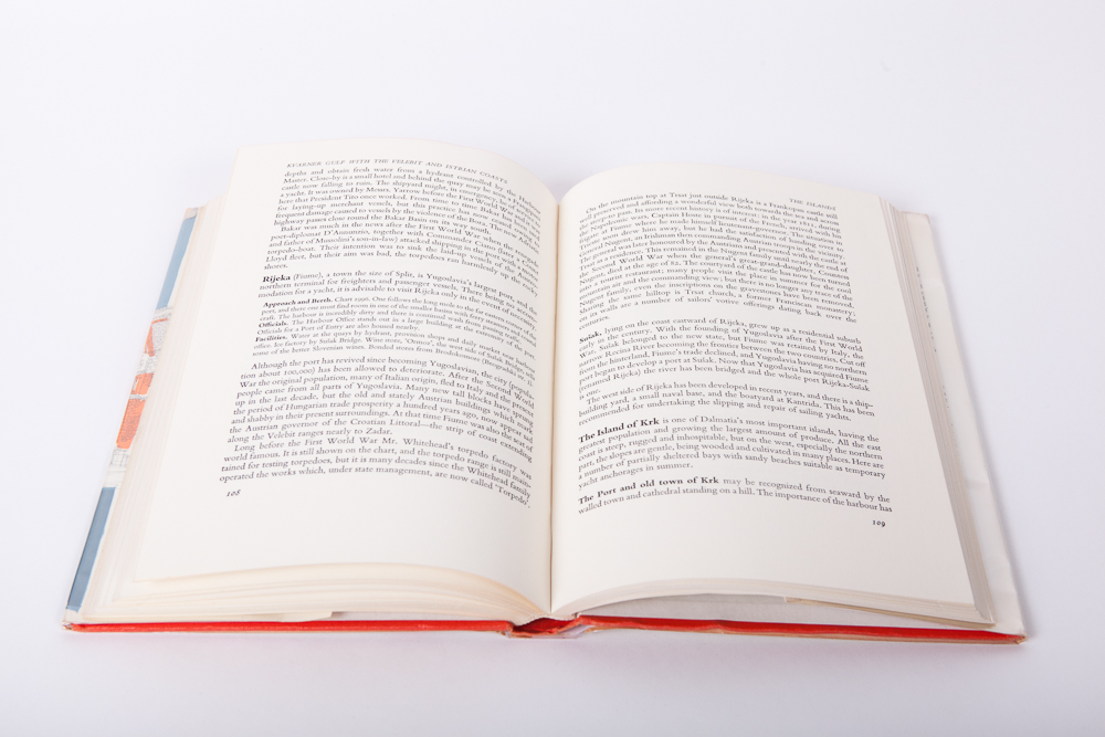 "The Rich Man's Guide to the Riviera" by David Dodge and "The Adriatic" by H. M. Denham