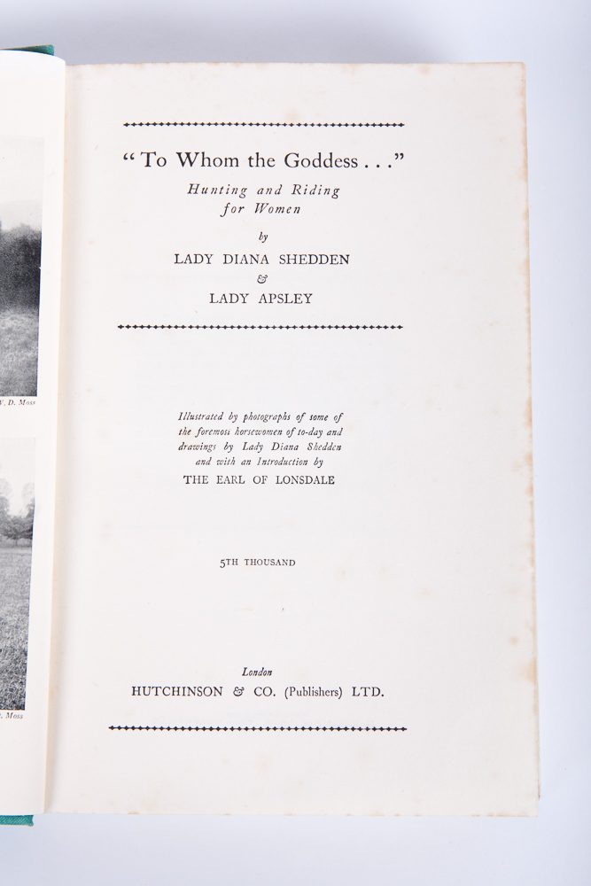 "'To Whom The Goddess'...Riding and Hunting for Women"