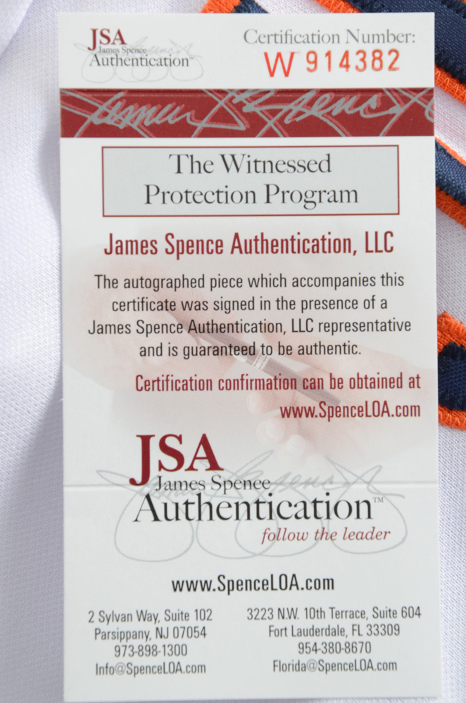 (HOF) Dick Butkis Signed Bears NFL Football Jersey  COA