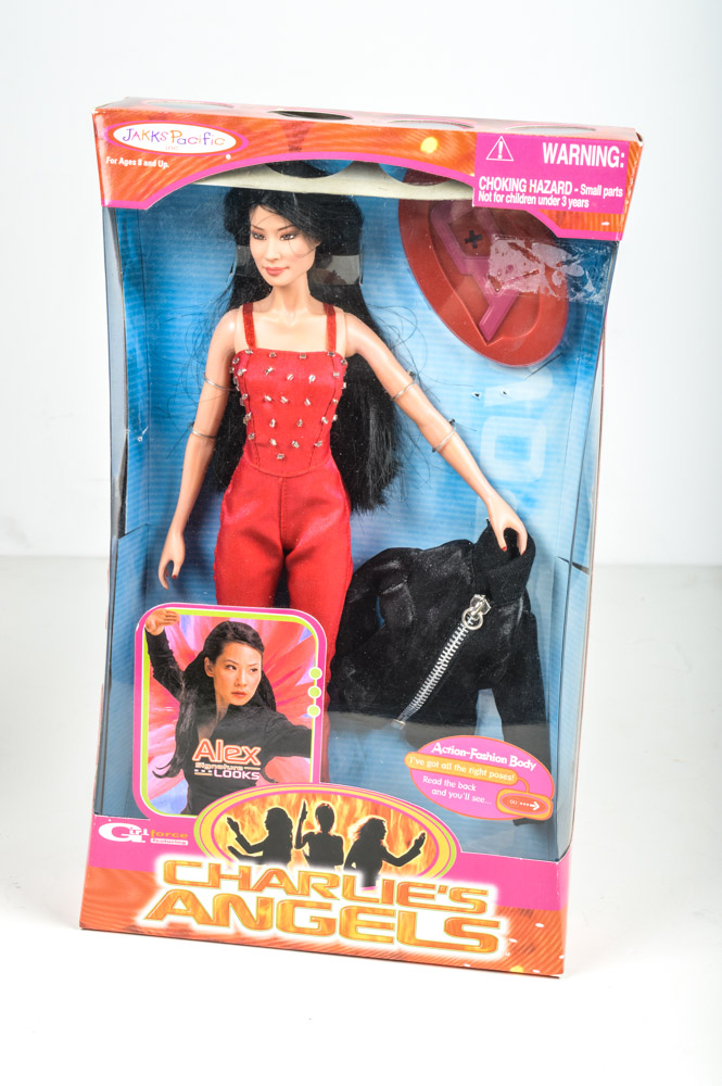 Pair of Collectible Charlie's Angels Dolls with Pamela Anderson "Vallery Irons" Doll