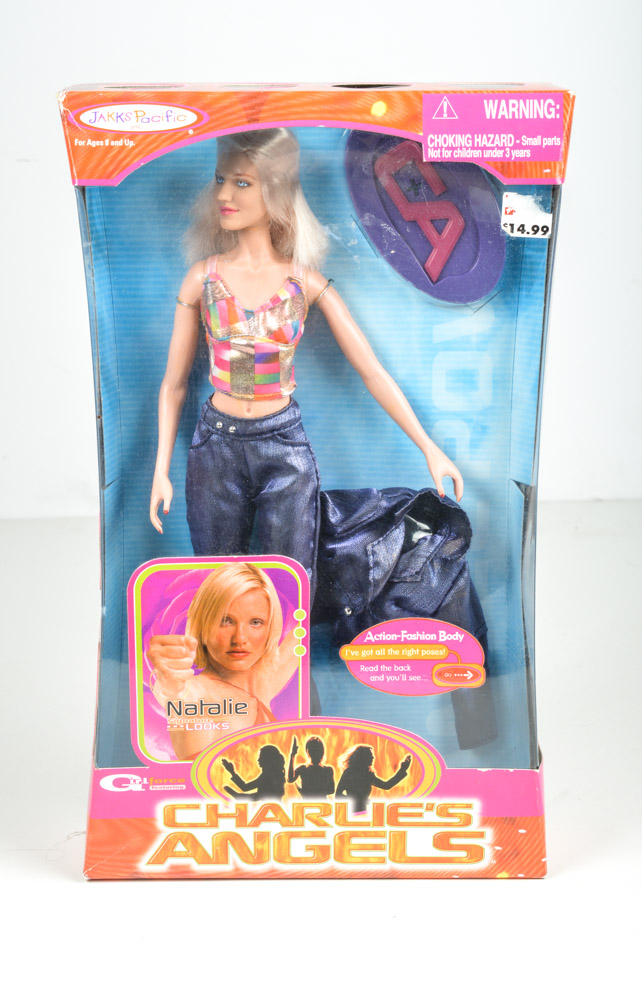 Pair of Collectible Charlie's Angels Dolls with Pamela Anderson "Vallery Irons" Doll
