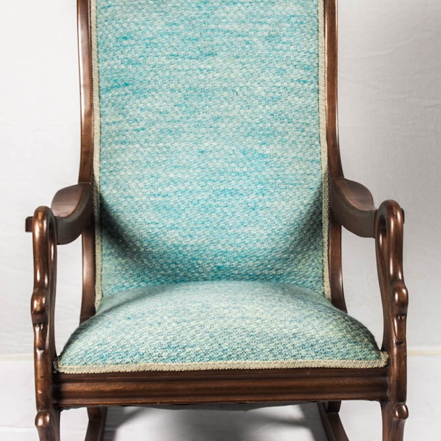 Antique Swan Neck Rocking Chair
