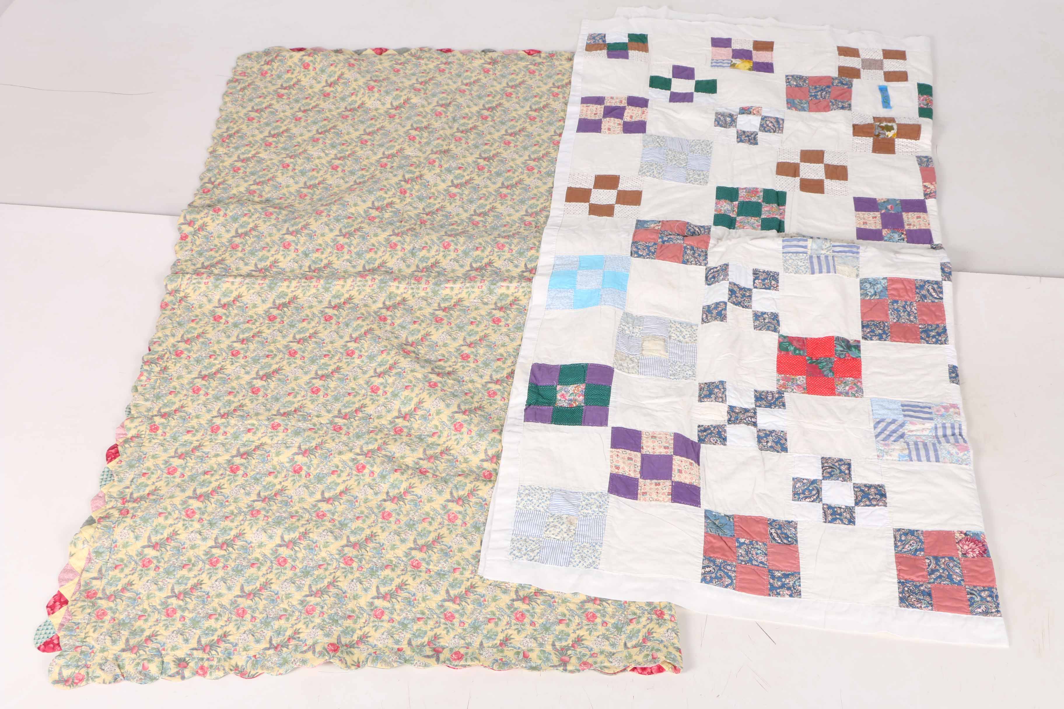 Two Patchwork Quilts