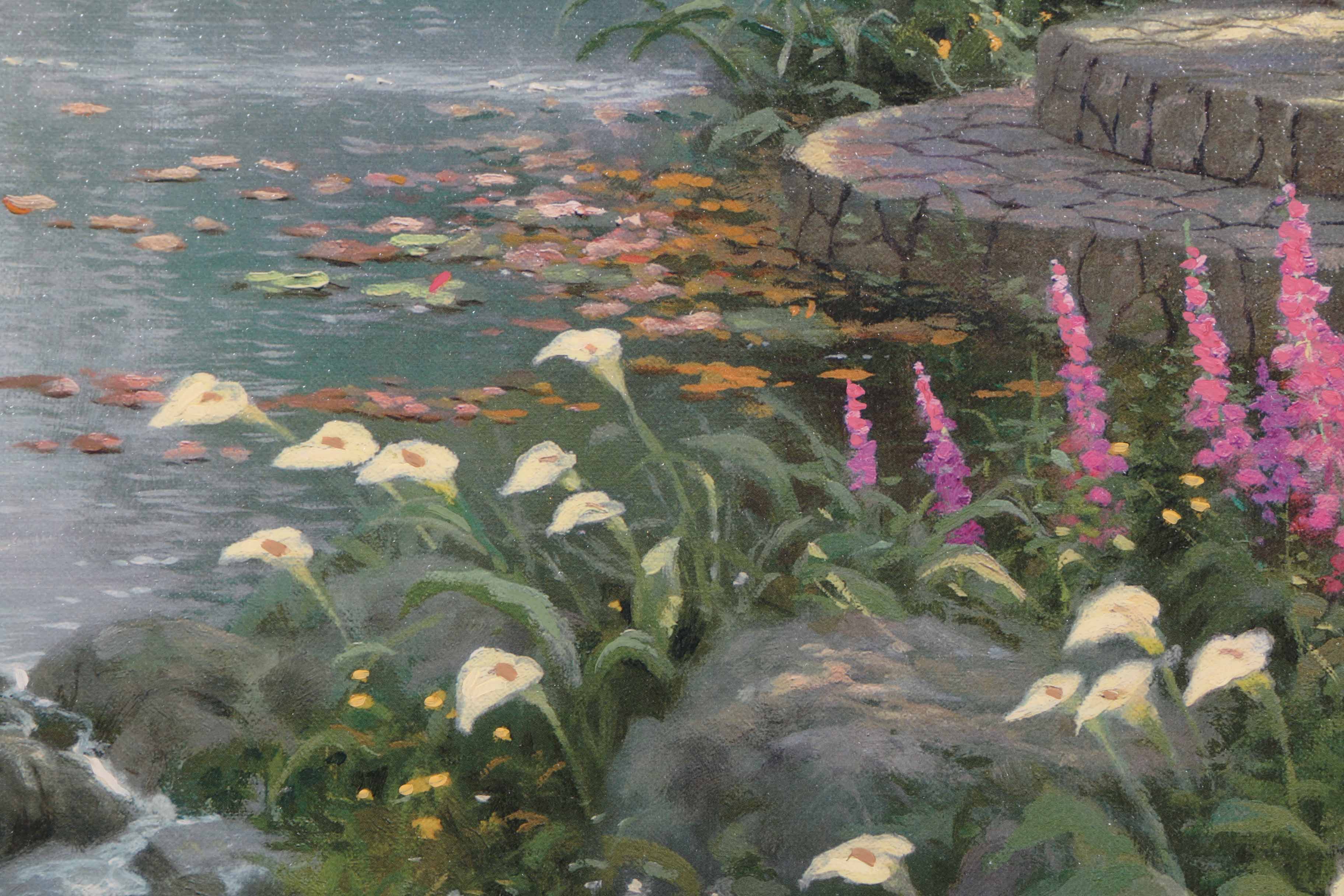 Thomas Kinkade "The Garden of Prayer" Giclee Print of Painting