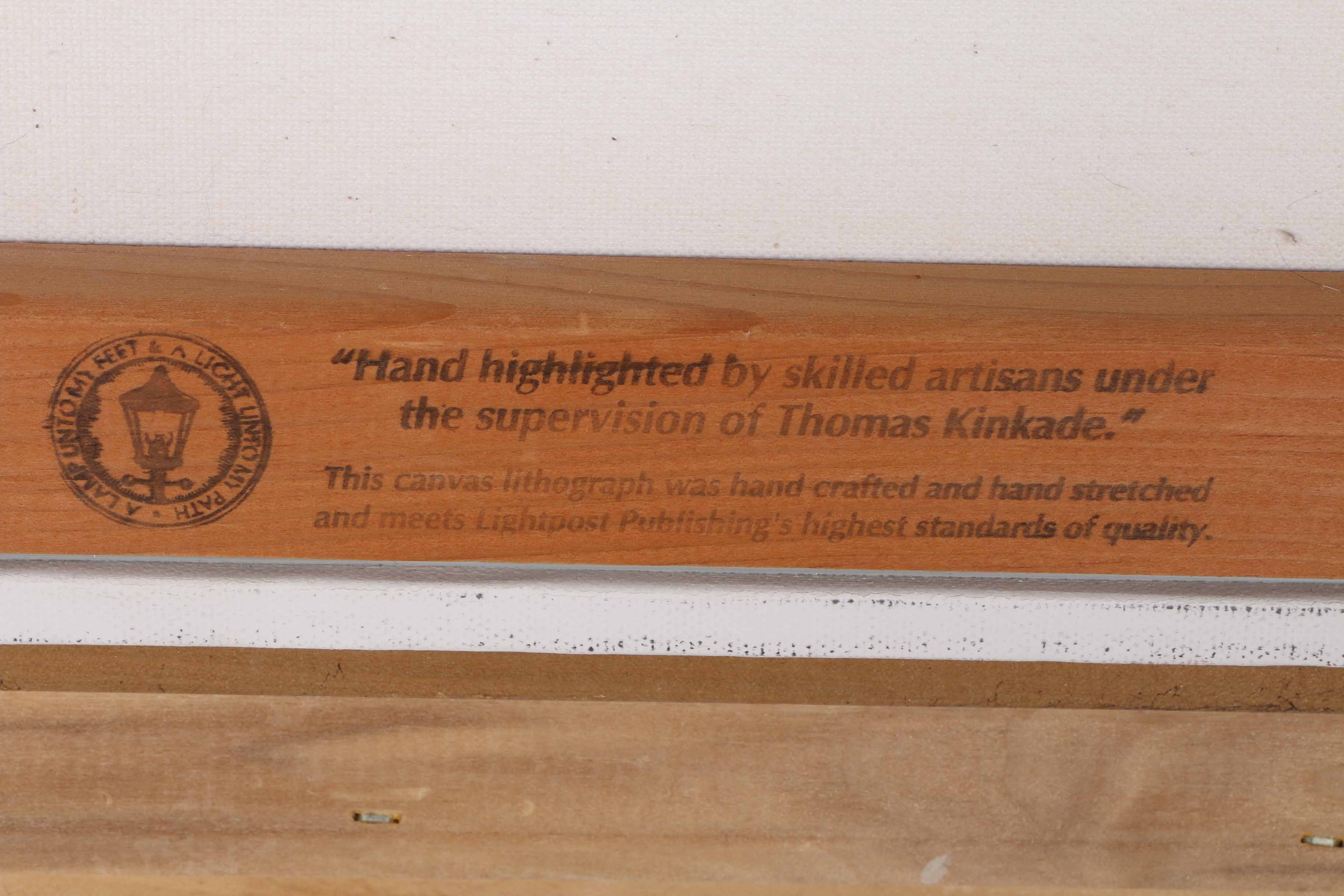 Thomas Kinkade "The Garden of Prayer" Giclee Print of Painting