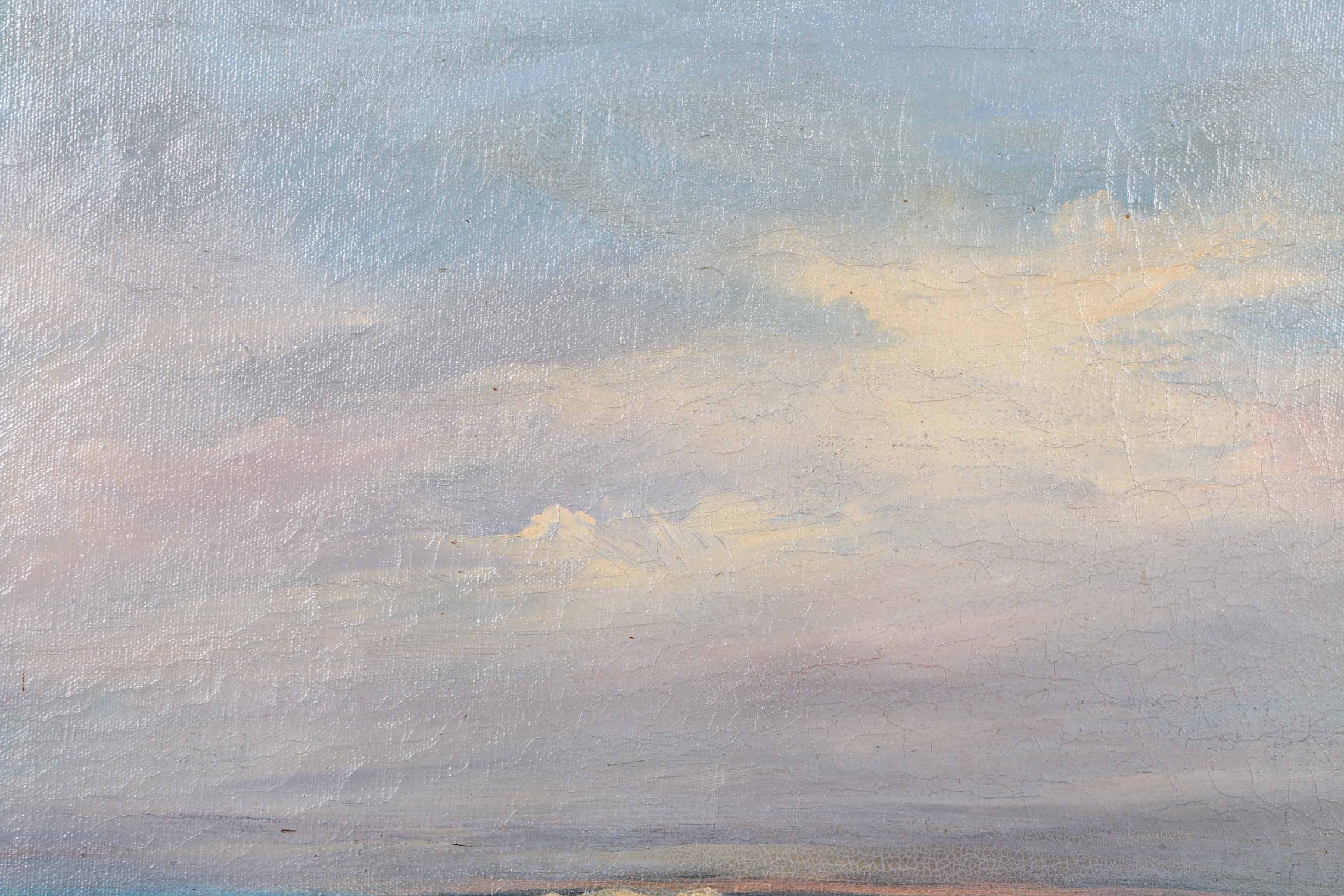 Hasselbar Framed Oil Painting on Canvas "Maine Coast"