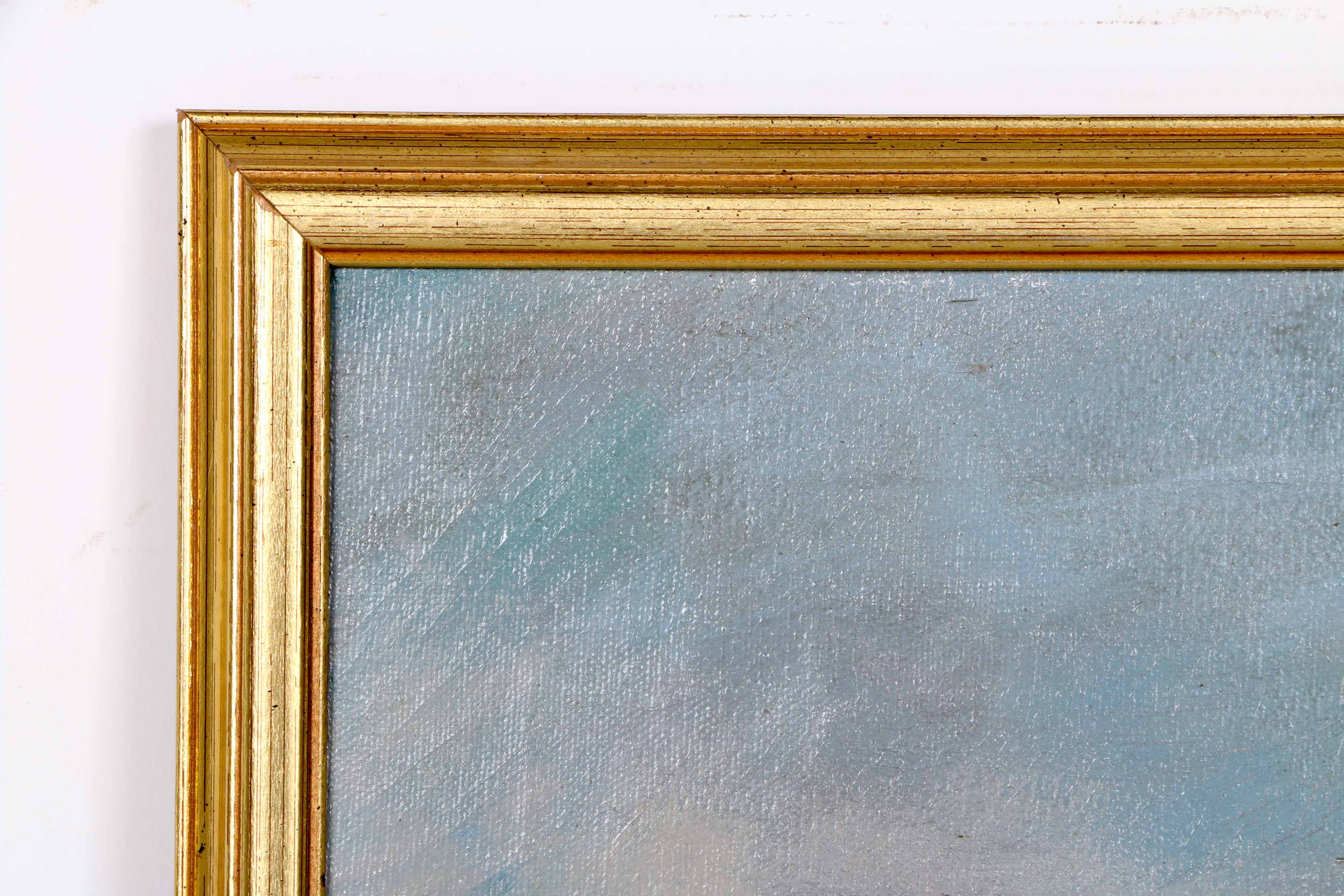 Hasselbar Framed Oil Painting on Canvas "Maine Coast"