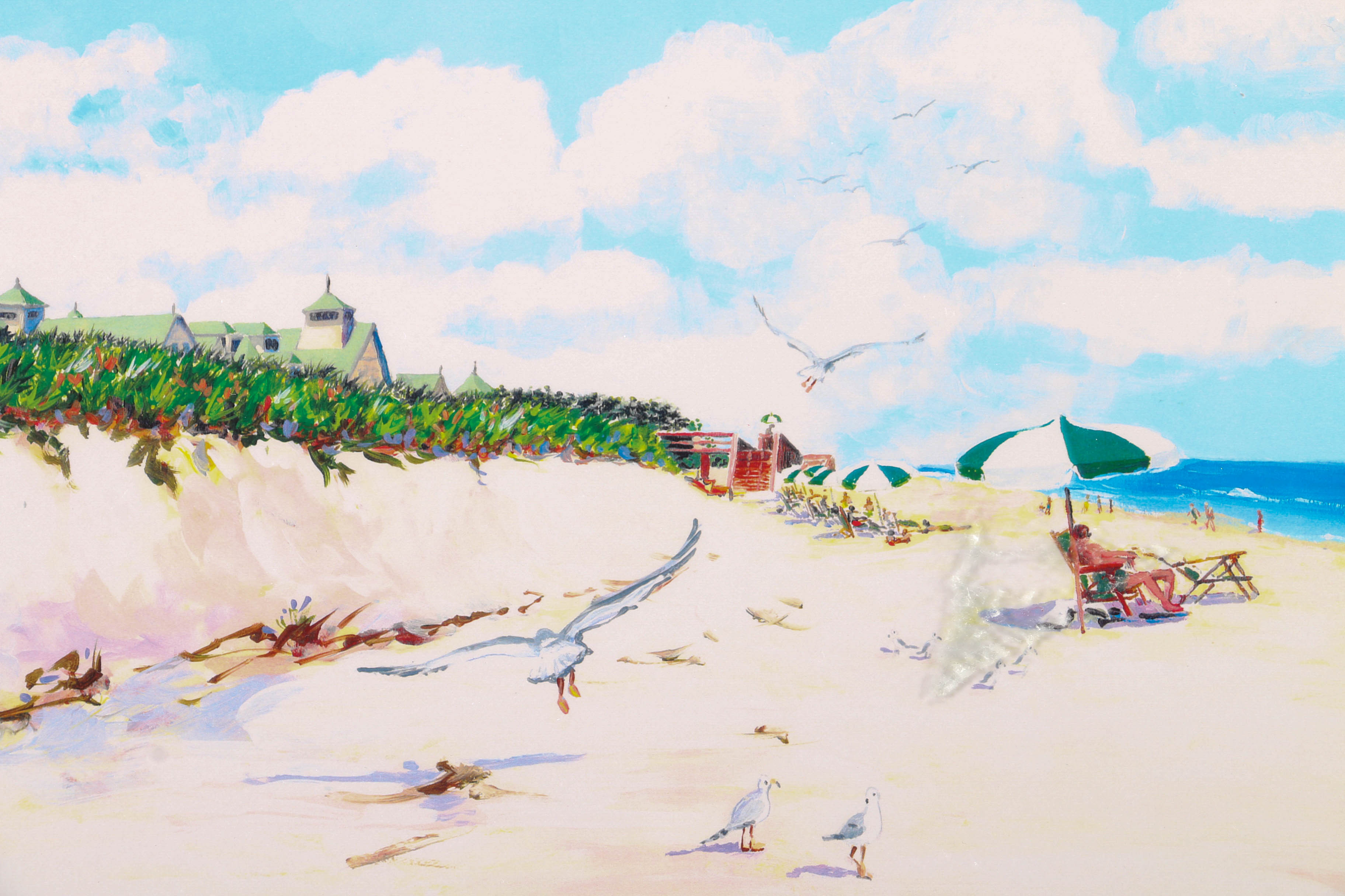 Pair of Alexandria Skordas 1999 and 2000 Offset Lithographs after "Disney's Vero Beach Resort"
