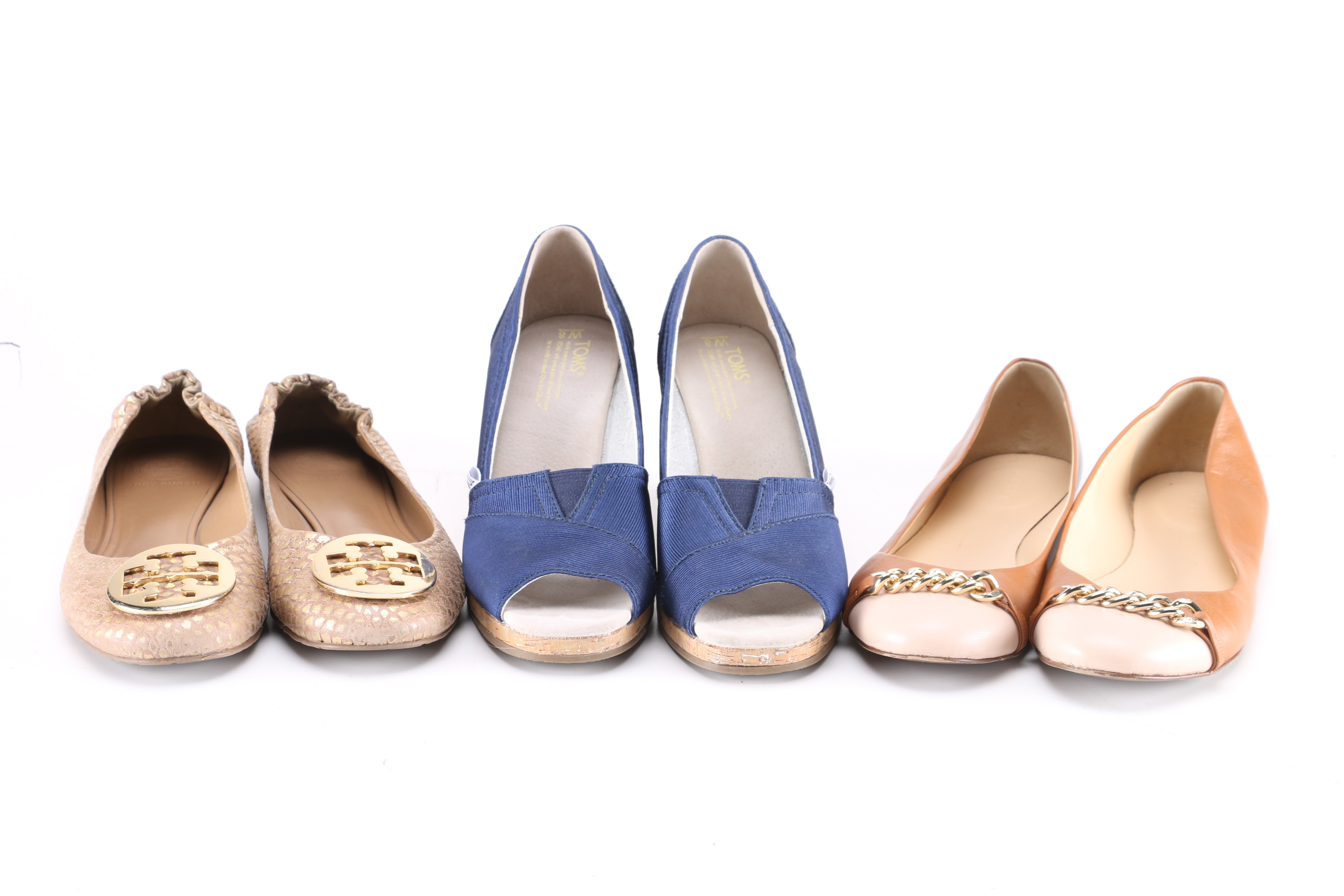 J. Crew, Toms and Tory Burch Shoes