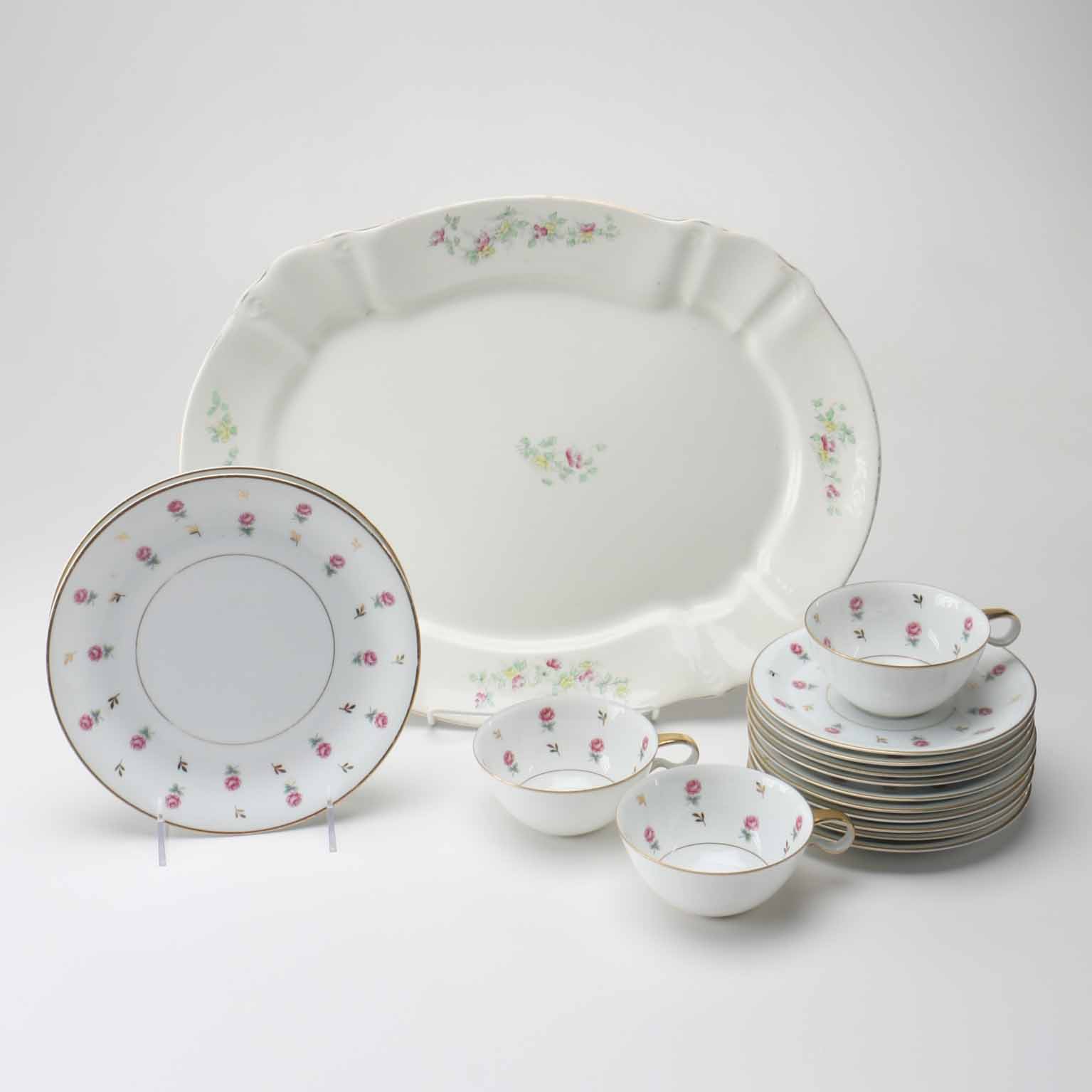 Collection of Vintage Tableware Including Pre-War Noritake