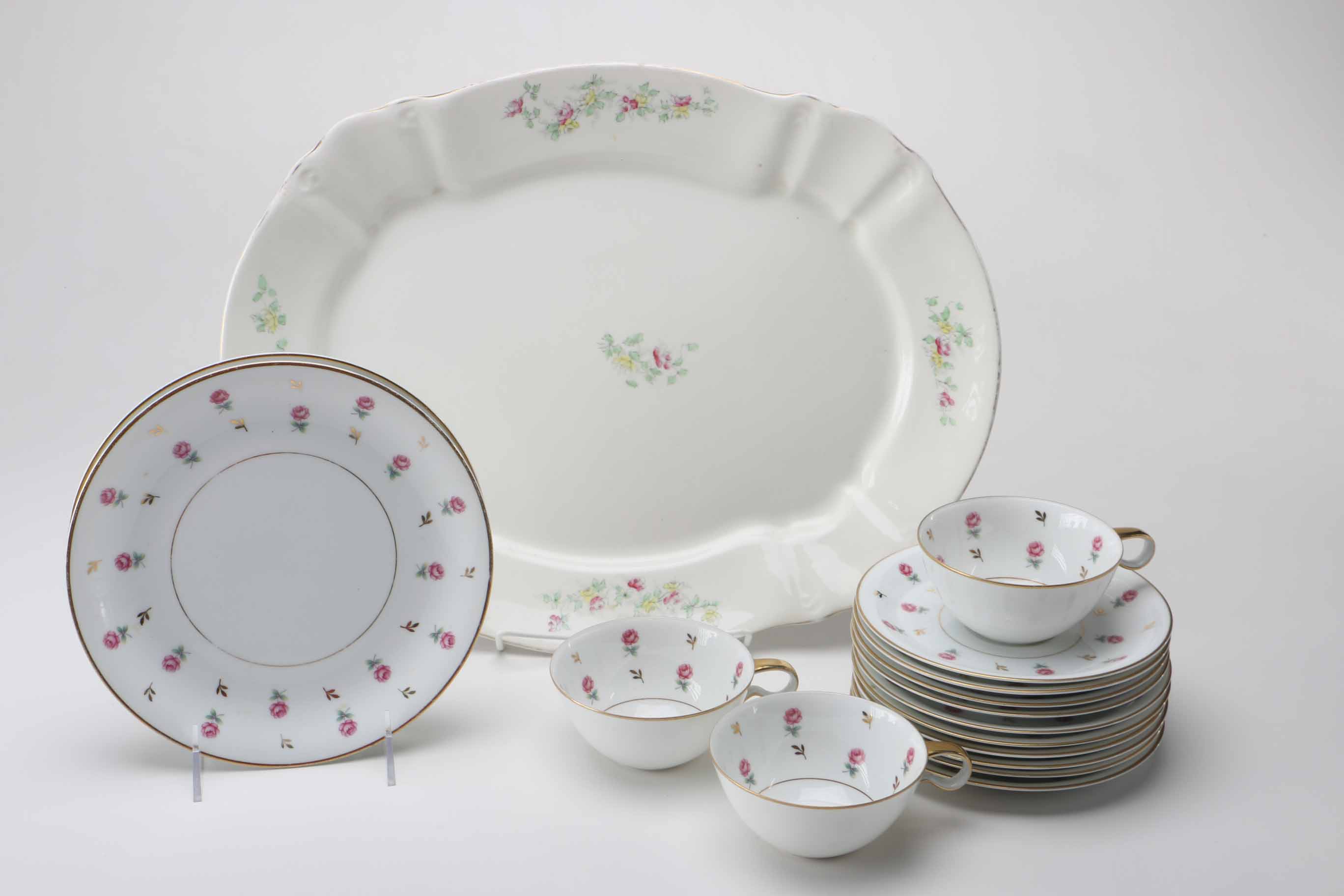 Collection of Vintage Tableware Including Pre-War Noritake