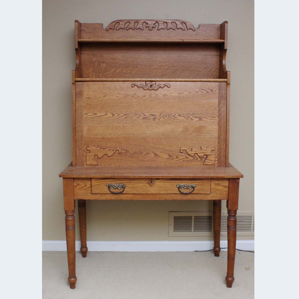 Antique Oak Secretary