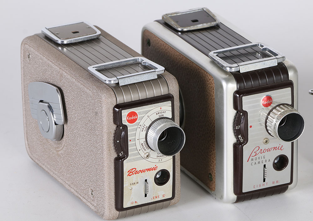 Pair of Kodak Brownie Cameras and Minolta Camera