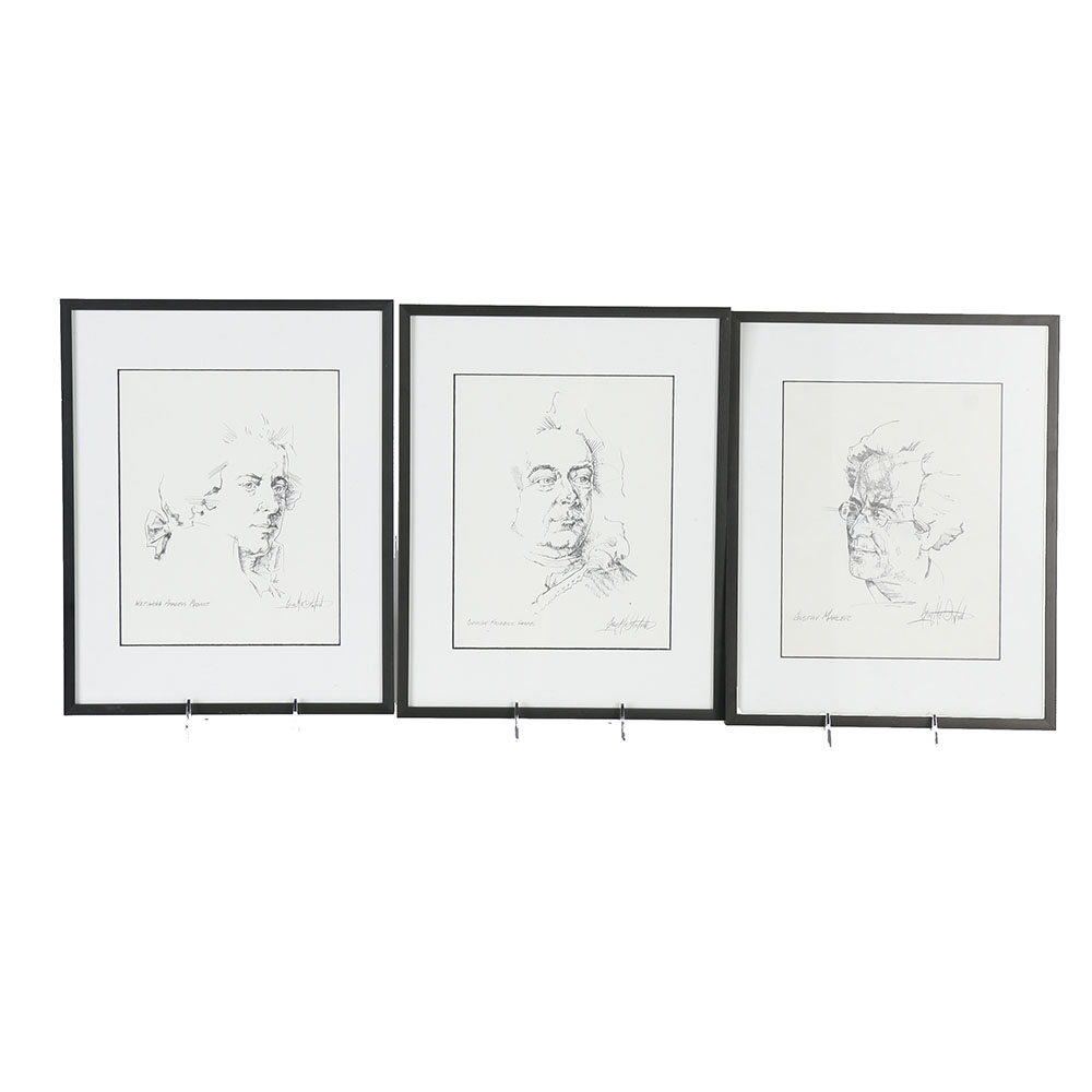 Collection of Lithographs of Famous Composers