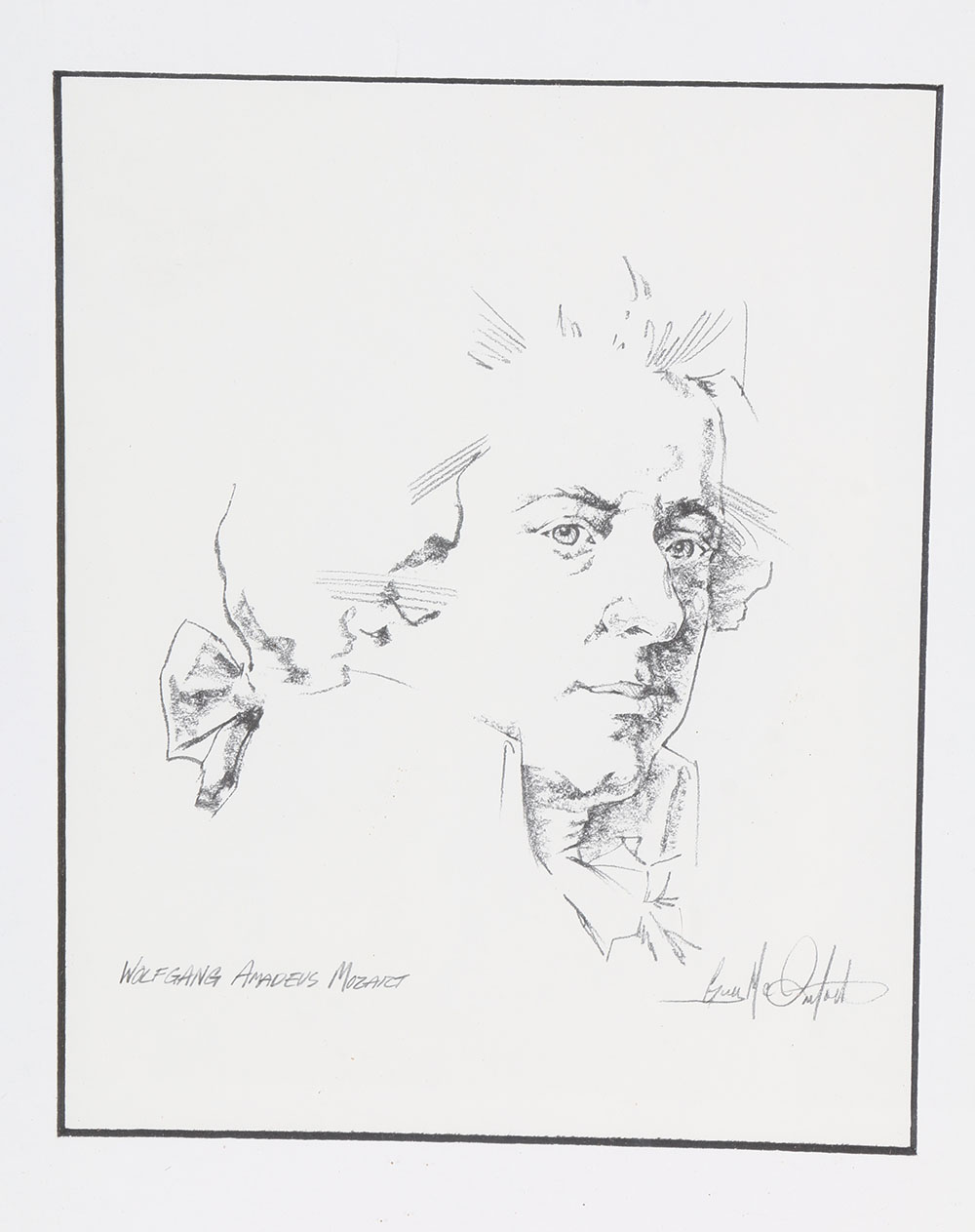 Collection of Lithographs of Famous Composers