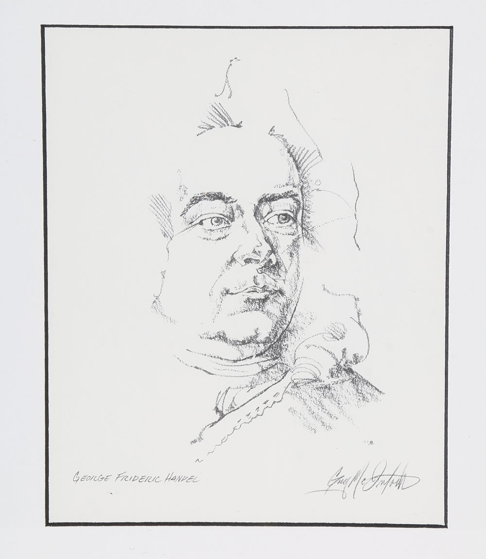Collection of Lithographs of Famous Composers