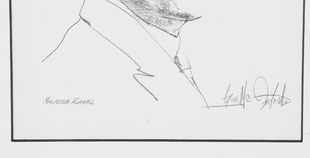 Offset Lithograph of Graphite Portrait Drawings