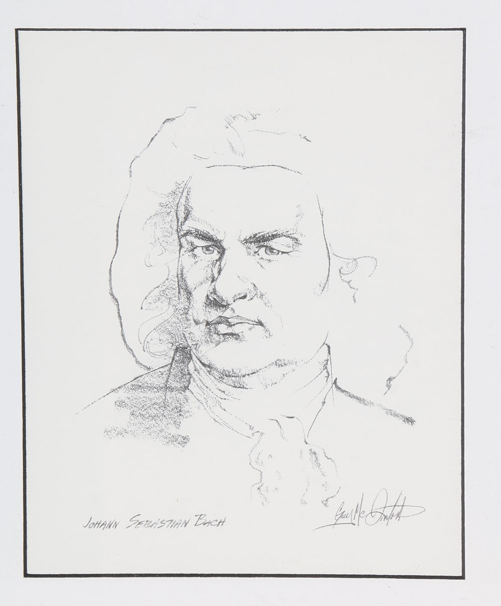 Offset Lithograph of Graphite Portrait Drawings