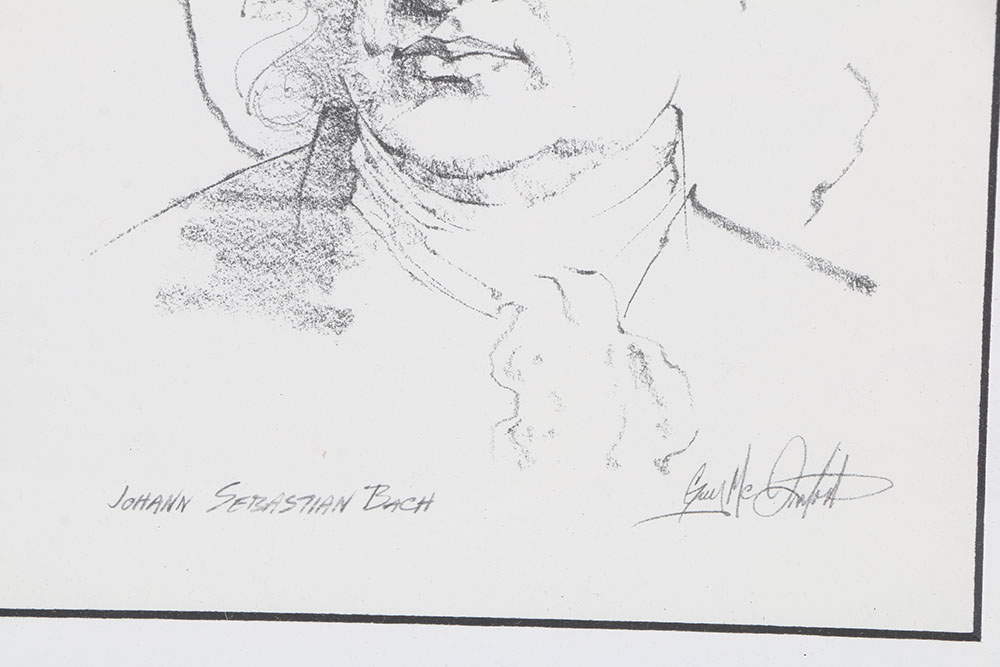 Offset Lithograph of Graphite Portrait Drawings