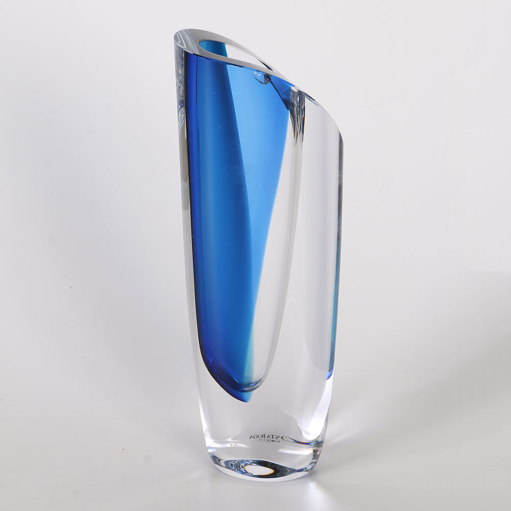 Kosta Boda Signed Art Glass Vase