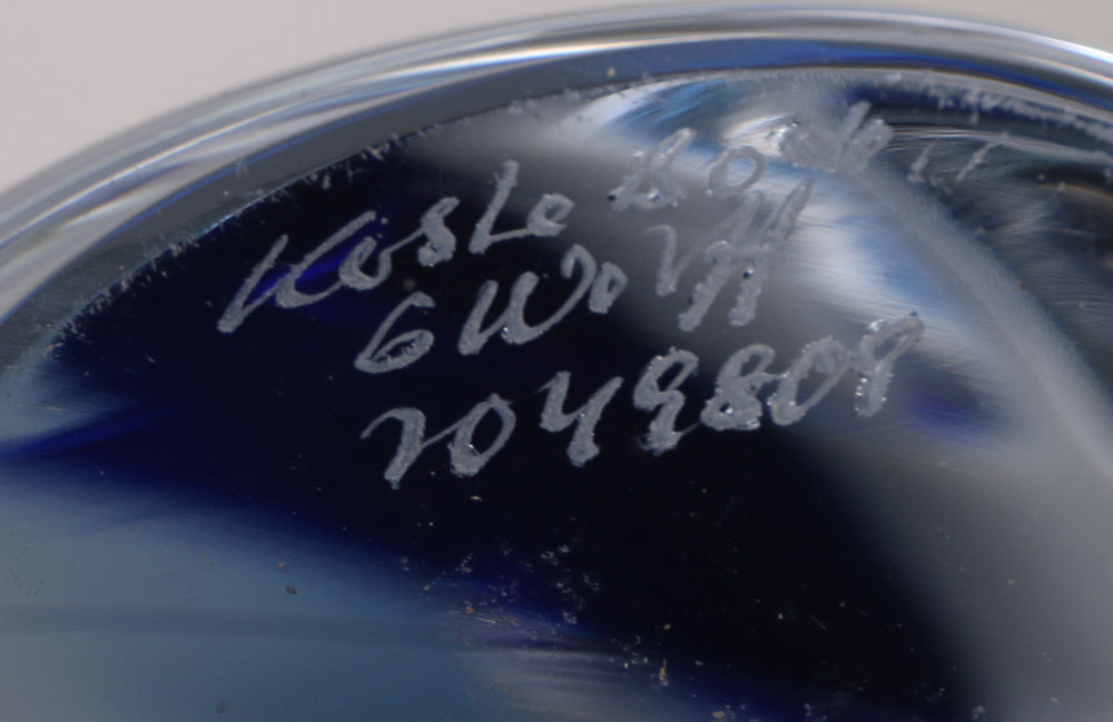 Kosta Boda Signed Art Glass Vase