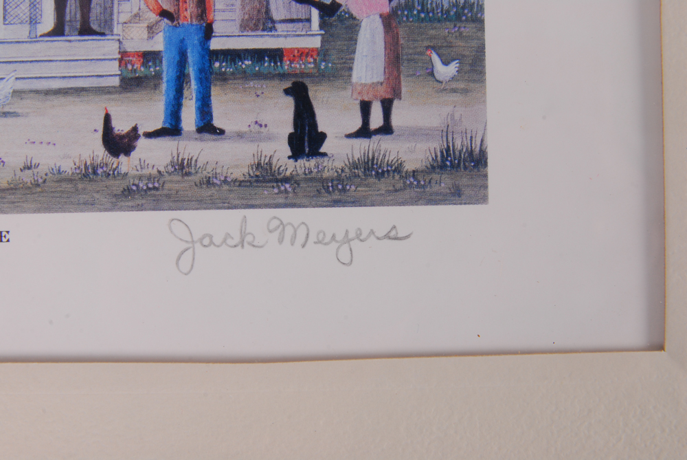 Signed And Numbered Print "Country Store" After Jack Meyers