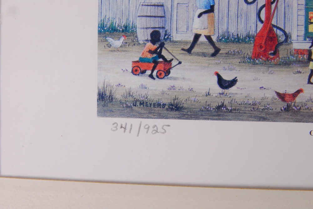 Signed And Numbered Print "Country Store" After Jack Meyers