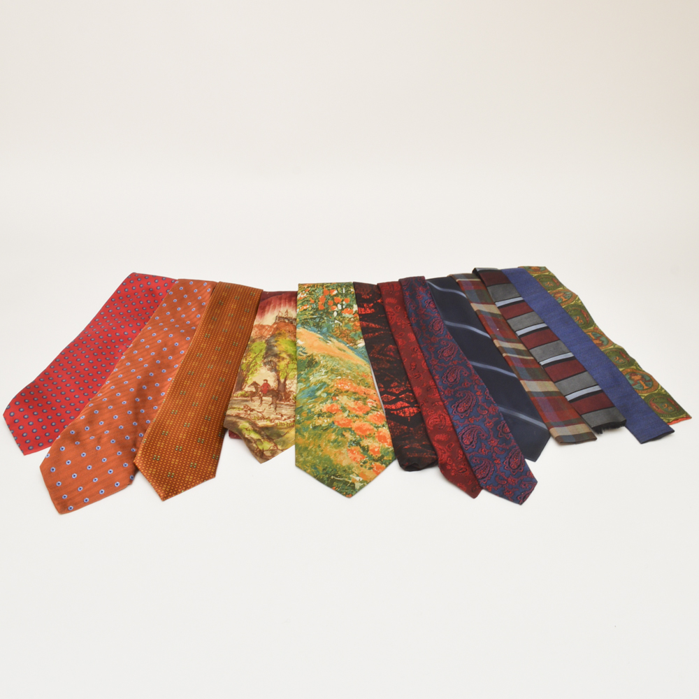 Vintage Necktie Collection Featuring Regal