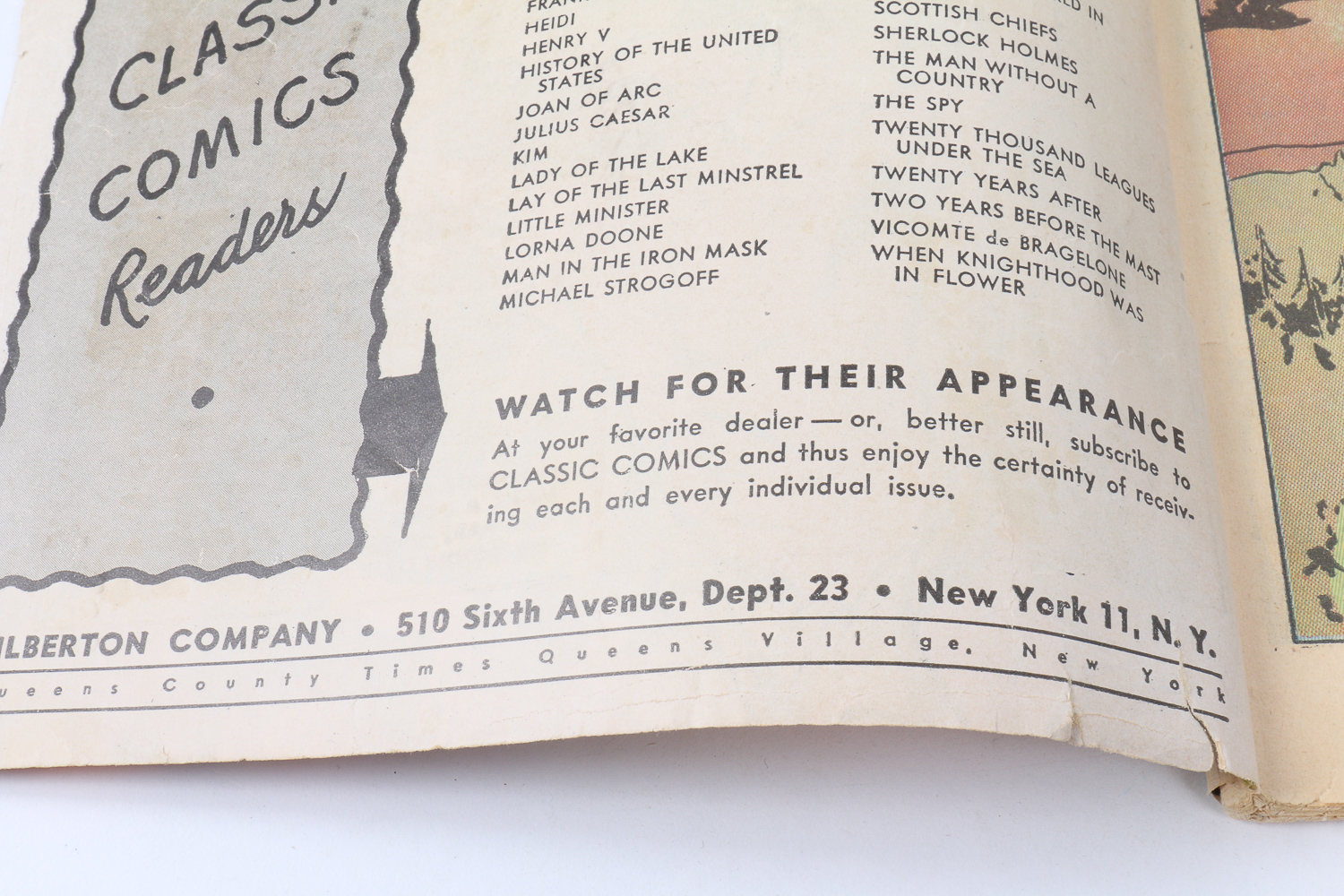 "Classics Illustrated" Comic Book Collection