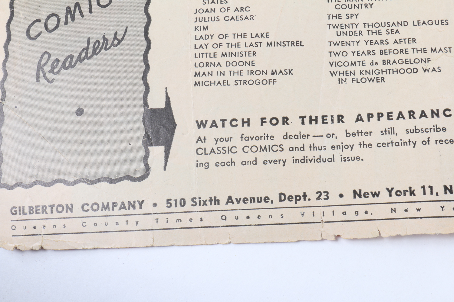 "Classics Illustrated" Comic Book Collection