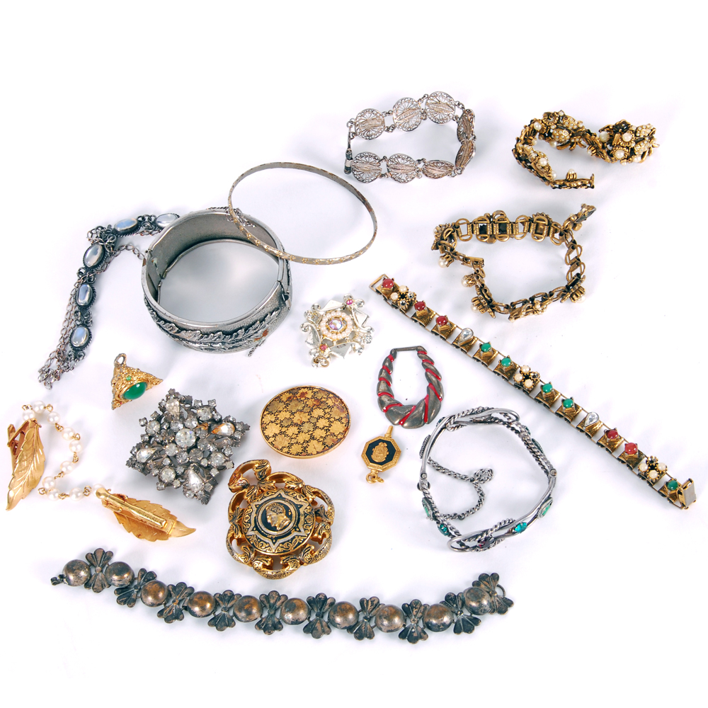 Costume Jewelry Including Brooches