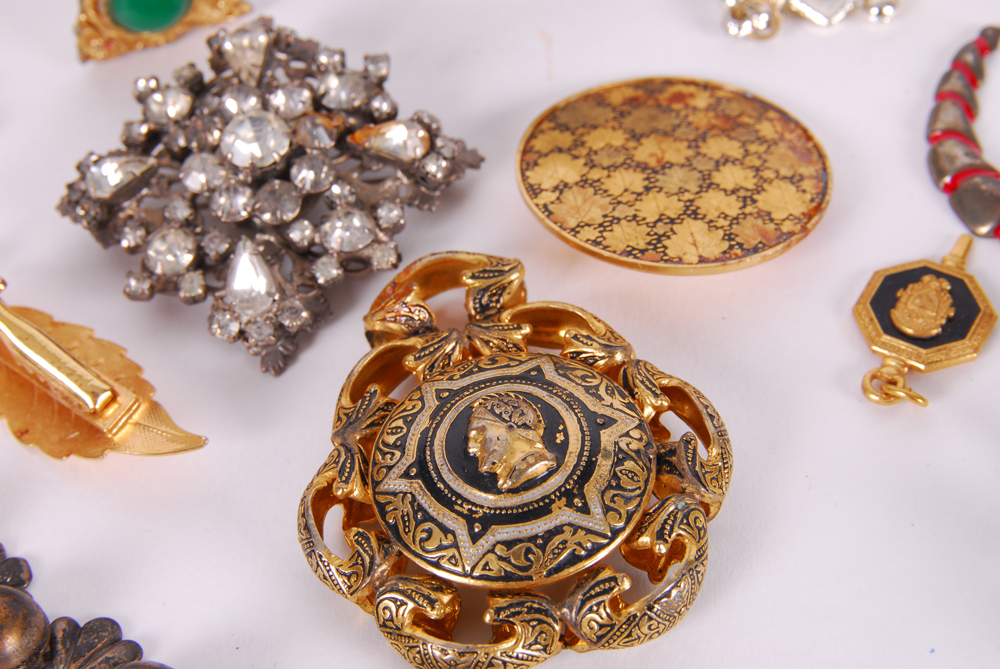 Costume Jewelry Including Brooches