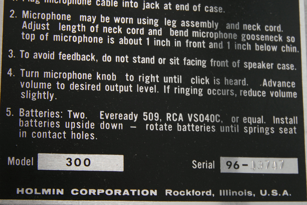 Vintage Holmin 300 PA System