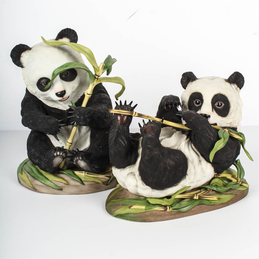 Boehm Giant Panda Porcelain Figures