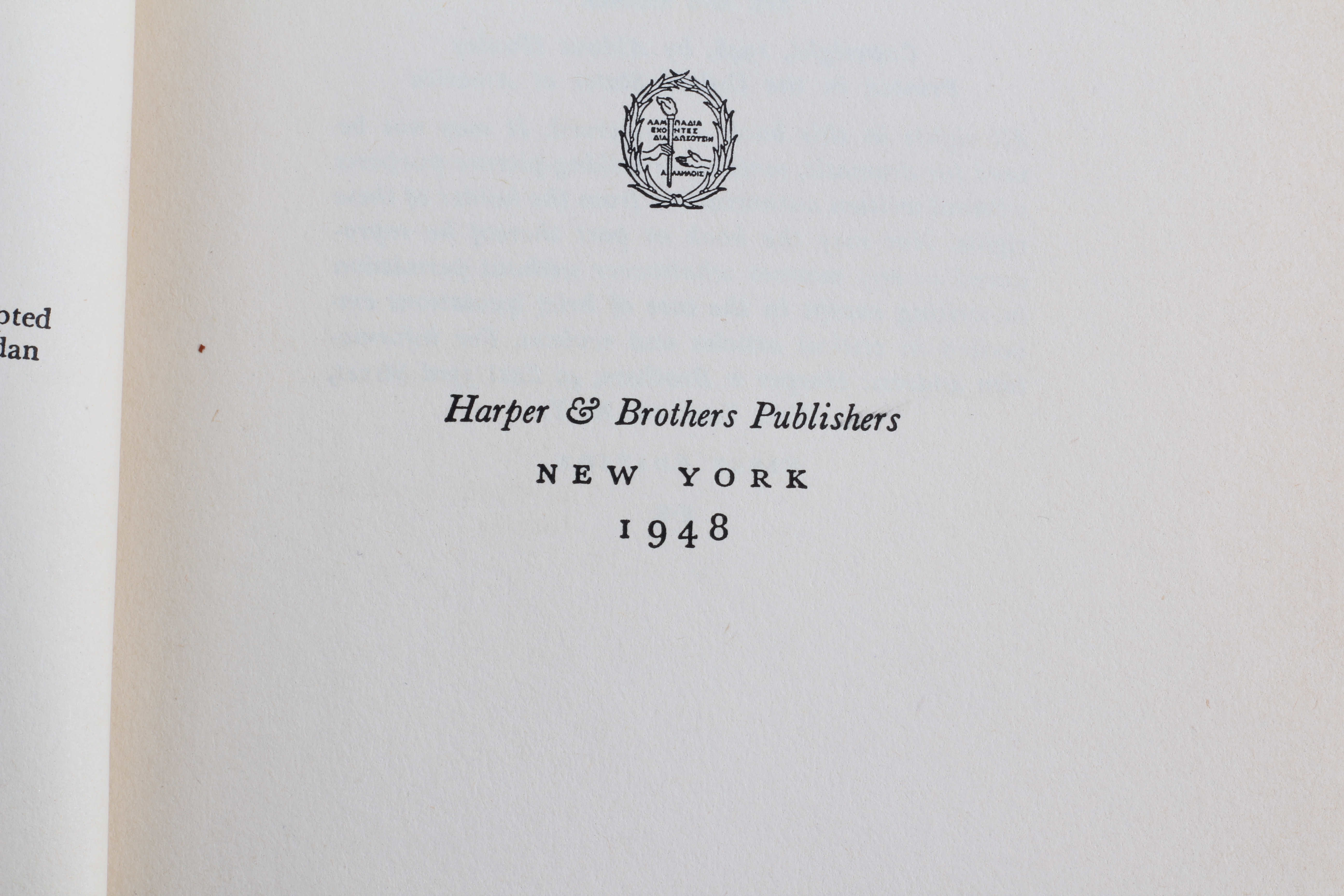 1948 First Edition "Ape and Essence" by Aldous Huxley