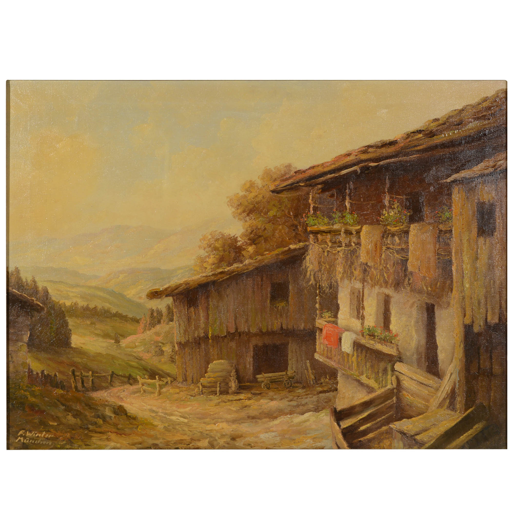 Original Franz Winter Oil Painting