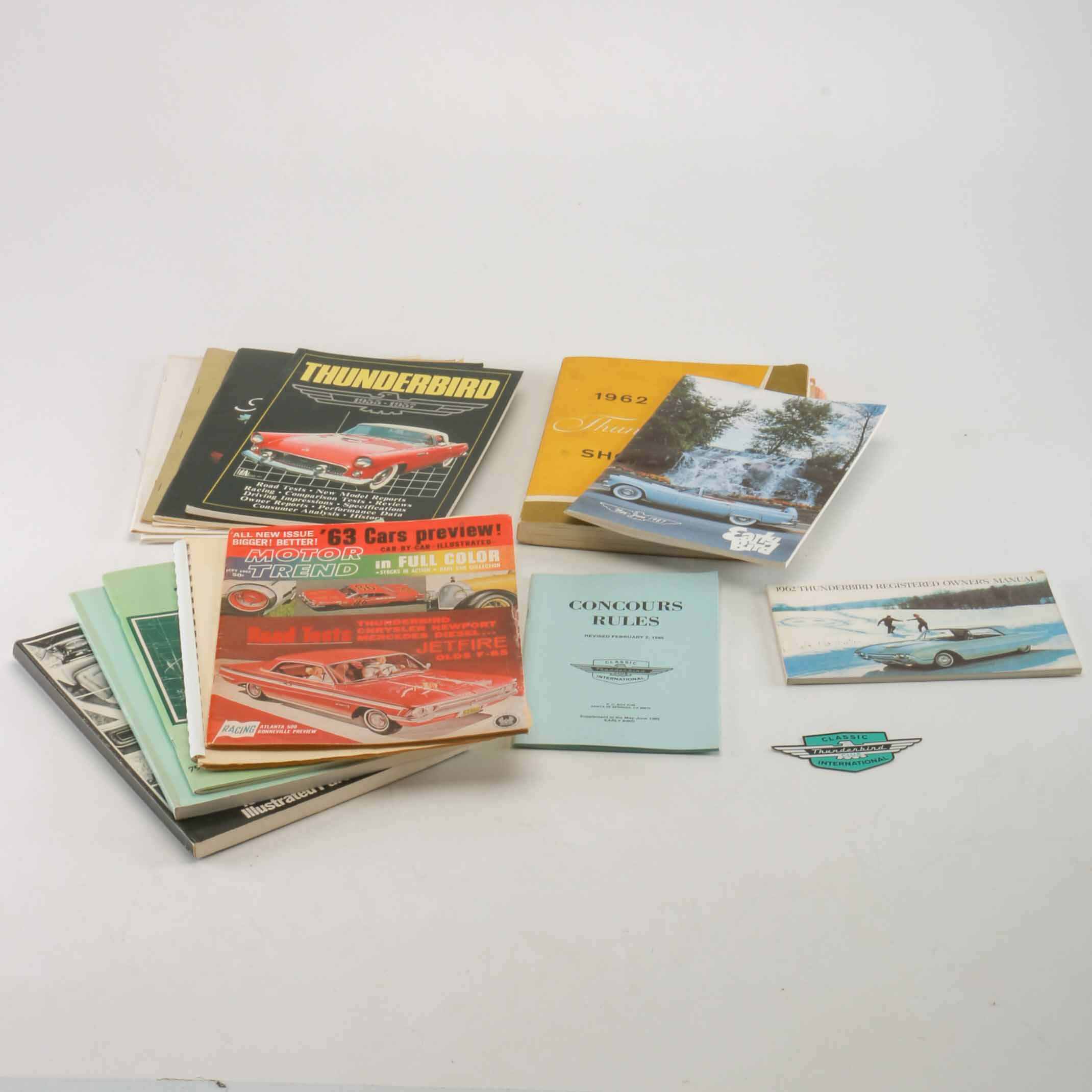 Thunderbird Book Collection from 1950s to 1980s