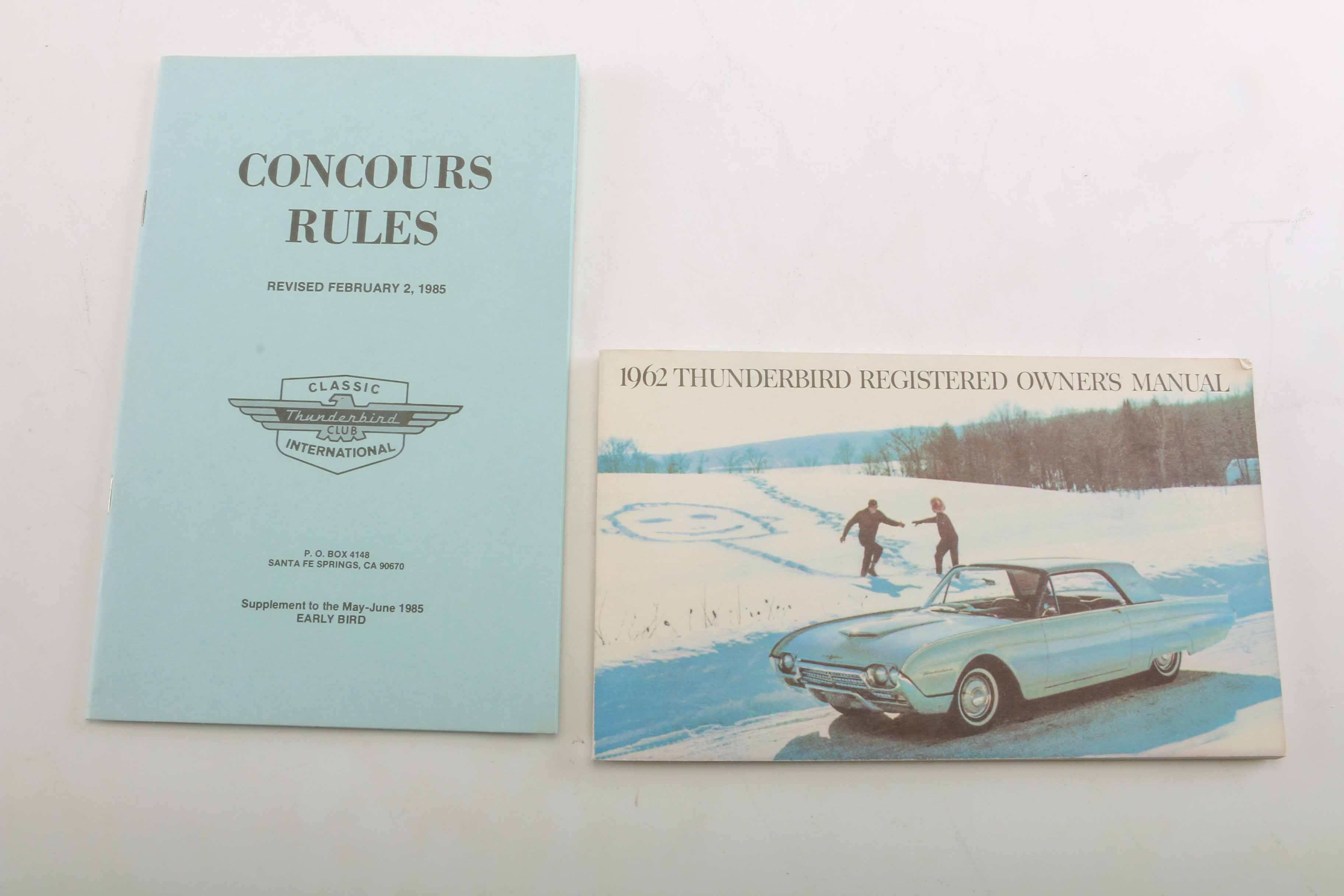 Thunderbird Book Collection from 1950s to 1980s