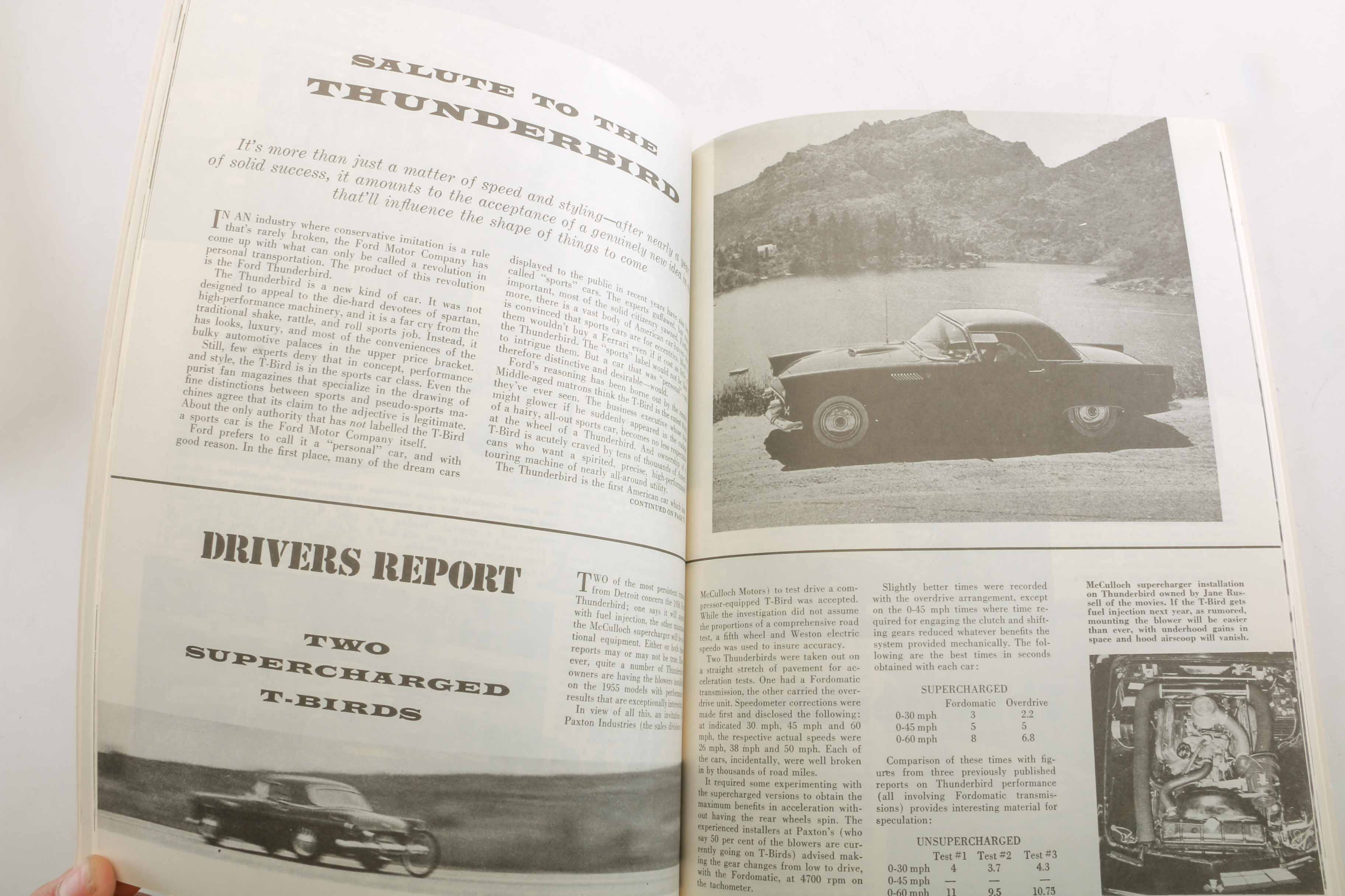 Thunderbird Book Collection from 1950s to 1980s