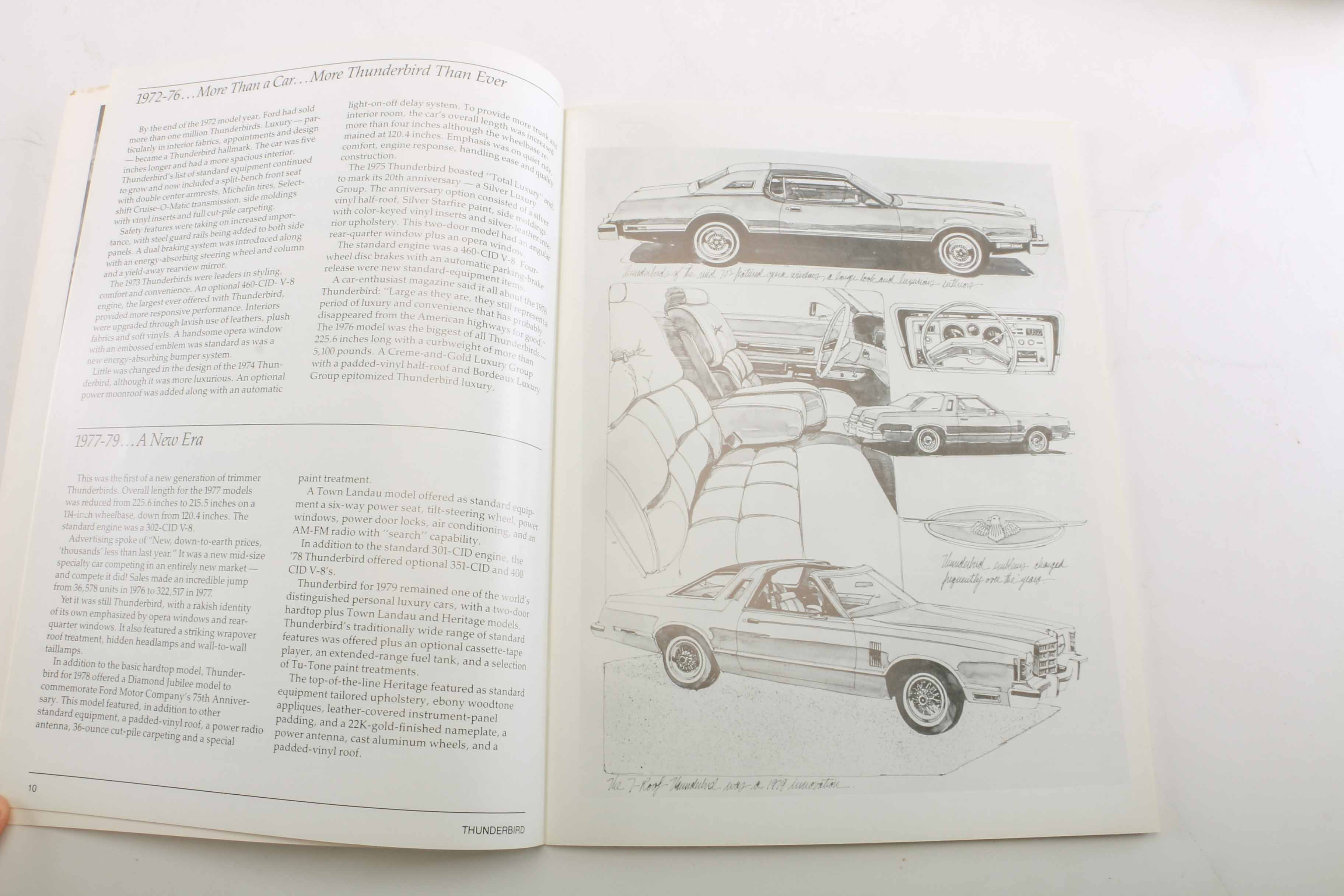 Thunderbird Book Collection from 1950s to 1980s