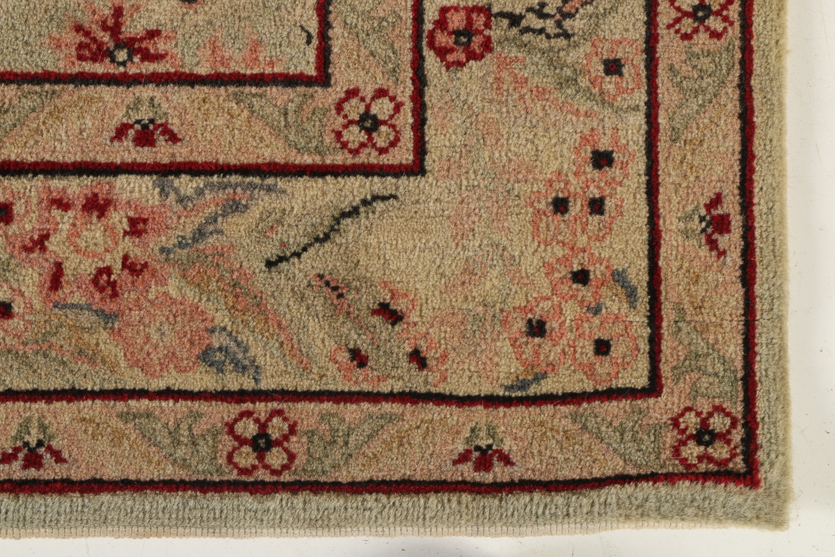 Vintage Hand Knotted Floral Area Rug