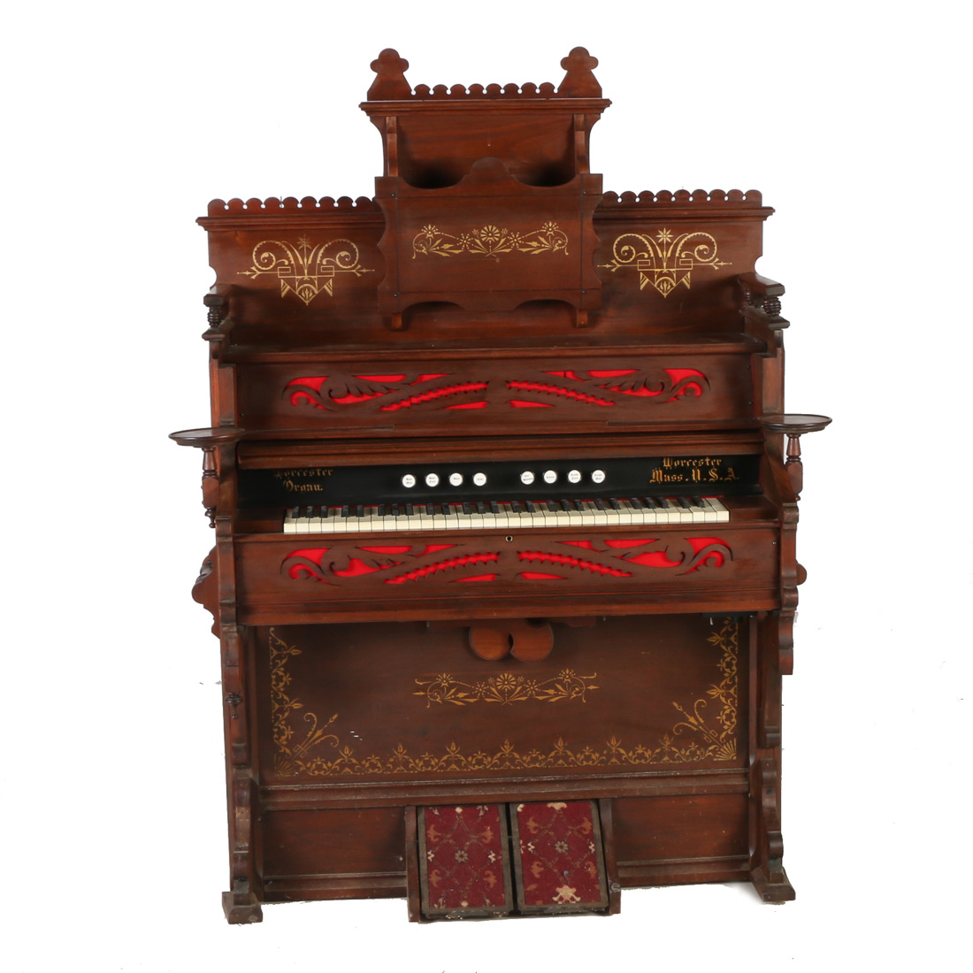 Electrified Worcester Forrester Pump Organ