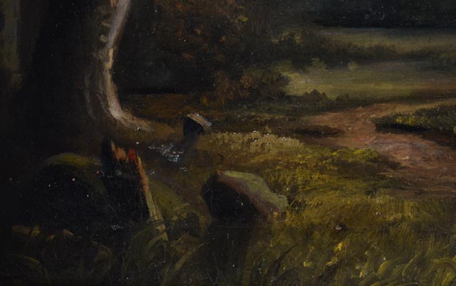 Antique Oil on Canvas in the Style of Harold Rudolph