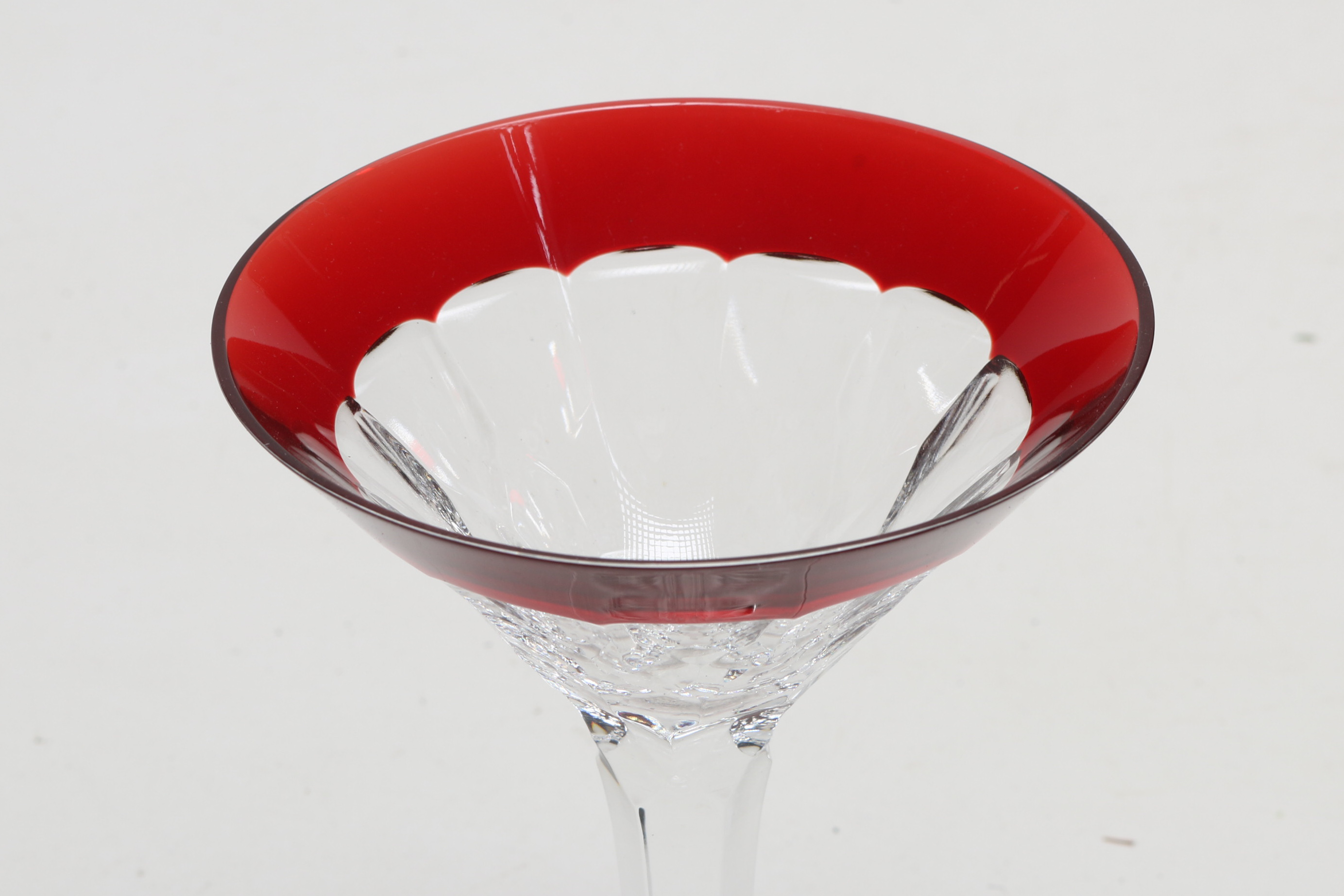 Waterford Ruby Crystal Martini Glasses